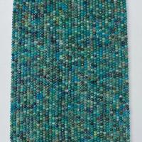 Turkos pärlor, Rund, naturlig, olika storlek för val & fasetterad, blå, Såld Per Ca 14.96 inch Strand
