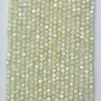 Prirodni Slatkovodni Shell perle, Krug, prirodan, različite veličine za izbor & faceted, bež, Prodano Per Približno 14.96 inčni Strand