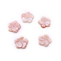 Natural Pink Shell Beads Flower Carved DIY pink 20mm Sold By PC