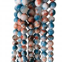 Natural Jade Beads Pale Brown Jade Round stoving varnish DIY mixed colors Sold Per Approx 40 cm Strand