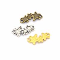 Zinc Alloy Star Pendant plated DIY nickel lead & cadmium free Approx 1mm Sold By PC