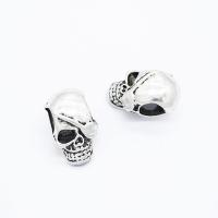 Zinc Alloy Skull Pendants antique silver color plated DIY nickel lead & cadmium free Approx 6mm Sold By PC