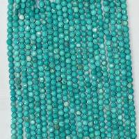Turkos pärlor, Flat Round, naturlig, olika storlek för val & fasetterad, grön, Såld Per Ca 14.96 inch Strand