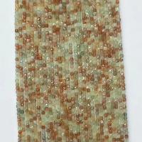 Gemstone Jewelry Beads Arusha Stone Square natural & faceted mixed colors Sold Per Approx 14.96 Inch Strand
