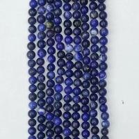 Sodalit perle, Krug, prirodan, različite veličine za izbor, plav, Prodano Per Približno 14.96 inčni Strand
