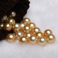 Akoya Gekweekte parels Kraal, DIY & verschillende grootte voor keus, gouden, Verkocht door PC
