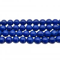 Natural Jade Beads Mashan Jade Round polished DIY blue Sold Per Approx 40 cm Strand