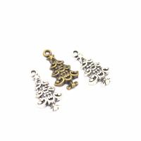 Zinc Alloy Christmas Pendants Christmas Tree plated Christmas Design & DIY nickel lead & cadmium free Approx 2mm Sold By PC