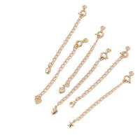 Brass Extender Chain 14K gold plated DIY nickel lead & cadmium free Sold By PC