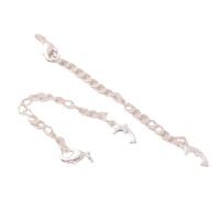 Brass Extender Chain silver color plated DIY nickel lead & cadmium free Sold By PC