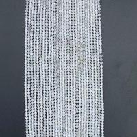 Perline di agata bianca naturale, Cerchio, formato differente per scelta & sfaccettati, bianco, Venduto per Appross. 14.96 pollice filo