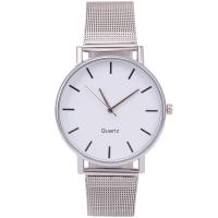 Unisex Wrist Watch 304 Stainless Steel with Glass & Zinc Alloy Chinese watch movement waterproofless plated Sold By PC