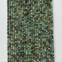 Turkos pärlor, Afrikansk turkos, Rund, naturlig, olika storlek för val & fasetterad, grön, Såld Per Ca 14.96 inch Strand