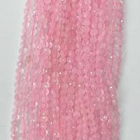 Naturliga rosenkvarts pärlor, Rose Quartz, Rund, olika storlek för val & fasetterad, rosa, Såld Per Ca 14.96 inch Strand