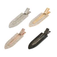 Hair Barrettes Zinc Alloy handmade fashion jewelry & for woman & with rhinestone nickel lead & cadmium free Sold By PC