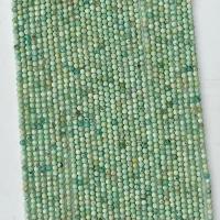 Turkos pärlor, Rund, naturlig, olika storlek för val & fasetterad, grön, Såld Per Ca 14.96 inch Strand