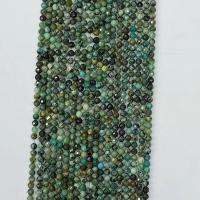 Turkos pärlor, Afrikansk turkos, Rund, naturlig, olika storlek för val & fasetterad, grön, Såld Per Ca 14.96 inch Strand