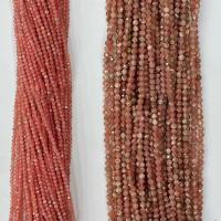 Rhodoniet kralen, Ronde, natuurlijk, verschillende grootte voor keus & gefacetteerde, rood, Per verkocht Ca 14.96 inch Strand