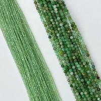 Natural Jade Beads Australia Jade Round & faceted green Sold Per Approx 14.96 Inch Strand