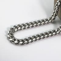 Nehrđajućeg čelika Curb Chain, 304 nehrđajućeg čelika, možete DIY & rubnik lanac, izvorna boja, 12.20mm, Prodano By m