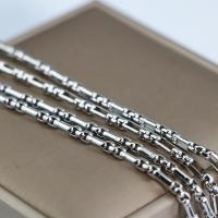 Stainless Steel Figaro Chain 304 Stainless Steel DIY original color 3.50mm Sold By m