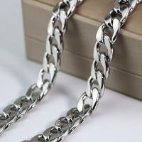 Ruostumaton teräs Curb Chain, 304 Stainless Steel, tee-se-itse, alkuperäinen väri, 12mm, Myymät m
