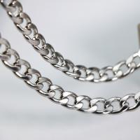 Nehrđajućeg čelika Curb Chain, 304 nehrđajućeg čelika, možete DIY, izvorna boja, 8.50mm, Prodano By m