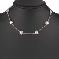 Plastic Pearl Necklace Zinc Alloy with Plastic Pearl with 1.97inch extender chain fashion jewelry & for woman nickel lead & cadmium free Length Approx 15.35 Inch Sold By PC