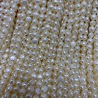 Keishi Tenyésztett édesvízi gyöngy Gyöngyök, Édesvízi gyöngy, DIY & különböző méretű a választás, fehér, Naponta eladott Kb 15 inch Strand