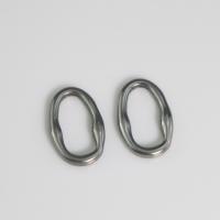 Anello di gioielli in acciaio inossidabile, 304 acciaio inox, lucido, DIY, colore originale, 12.80x19.70x3mm, Venduto da PC