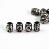 Stainless Steel Large Hole Beads 304 Stainless Steel barrel DIY & blacken black Sold By PC
