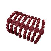 Fashion Cinnabar Bracelet & for woman vermeil 8mm Length Approx 7 Inch Sold By PC