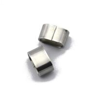 Titantium acciaio perline scorrevoli, DIY, colore originale, 8x13.5mm, Foro:Appross. 11.5x5.5mm, Venduto da PC
