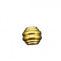 Copper Coated Plastic Beads DIY golden Approx Sold By Bag