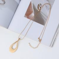 Zinc Alloy Sweater Chain Necklace plated fashion jewelry & for woman nickel lead & cadmium free Length Approx 80 cm Sold By PC