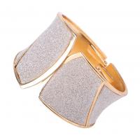 Zinc Alloy Bangle plated fashion jewelry & frosted nickel lead & cadmium free Inner Approx 65mm Sold By PC