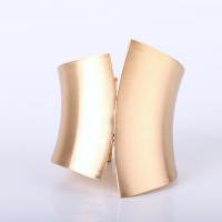 Bijoux de bracelet en alliage de zinc, bijoux de mode & tréfilage métallique, doré, protéger l'environnement, sans nickel, plomb et cadmium, 82mm, Diamètre intérieur:Environ 61mm, Vendu par PC