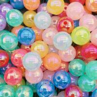 Miracle Acrylic Beads Resin Round DIY 14mm Approx Sold By Bag