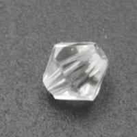 Transparent Acrylic Beads Rhombus DIY clear Approx Sold By Bag
