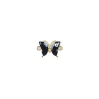 Evil Eye Pendants Zinc Alloy Butterfly gold color plated DIY & evil eye pattern & enamel & double-hole nickel lead & cadmium free Sold By PC