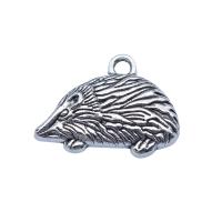 Character Zinc Alloy Pendants Hedgehog antique silver color plated vintage & DIY nickel lead & cadmium free Sold By PC