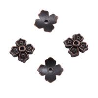 Zinc Alloy Bead Cap Flower antique copper color plated DIY nickel lead & cadmium free Sold By PC