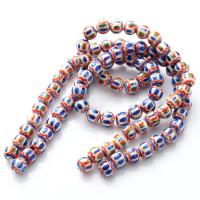 Udskrivning af porcelæn perler, du kan DIY, flere farver til valg, 7.50x8.50x8.50mm, Hole:Ca. 2mm, 45pc'er/Strand, Solgt Per Ca. 13.5 inch Strand