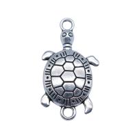 Zinc Alloy Heart Pendants Turtle antique silver color plated vintage & DIY & 1/1 loop nickel lead & cadmium free Sold By PC