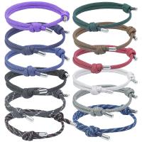 Bransoletki przewód nylonowy, Spadochronowy sznur, Ręcznie robione, dla obu płci & regulowany, dostępnych więcej kolorów, długość około 16-30 cm, sprzedane przez PC