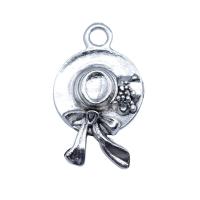 Tibetan Style Hat Pendants, antique silver color plated, vintage & DIY, nickel, lead & cadmium free, 16x26mm, Sold By PC
