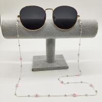 Zinc Alloy Glasses Chain with Crystal anti-skidding & for woman nickel lead & cadmium free Length Approx 75 cm Sold By PC