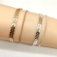 Brass Anklet plated fashion jewelry & for woman nickel lead & cadmium free Length Approx 21 cm Sold By PC