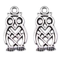 Zinc Alloy Animal Pendants Owl plated vintage & DIY & hollow nickel lead & cadmium free Sold By PC