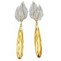 Crystal Earrings Zinc Alloy with Crystal platinum plated fashion jewelry & for woman nickel lead & cadmium free Sold By Pair